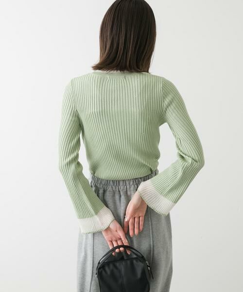 SENSE OF PLACE by URBAN RESEARCH / センスオブプレイス バイ アーバンリサーチ ニット・セーター | 『洗濯可』スパンコールバイカラーコンパクトセーター | 詳細4