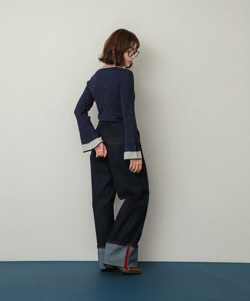 SENSE OF PLACE by URBAN RESEARCH / センスオブプレイス バイ アーバンリサーチ ニット・セーター | 『洗濯可』スパンコールバイカラーコンパクトセーター | 詳細26