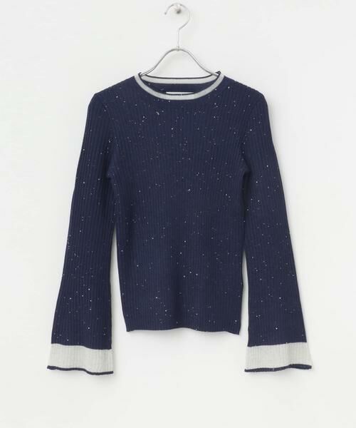SENSE OF PLACE by URBAN RESEARCH / センスオブプレイス バイ アーバンリサーチ ニット・セーター | 『洗濯可』スパンコールバイカラーコンパクトセーター | 詳細27