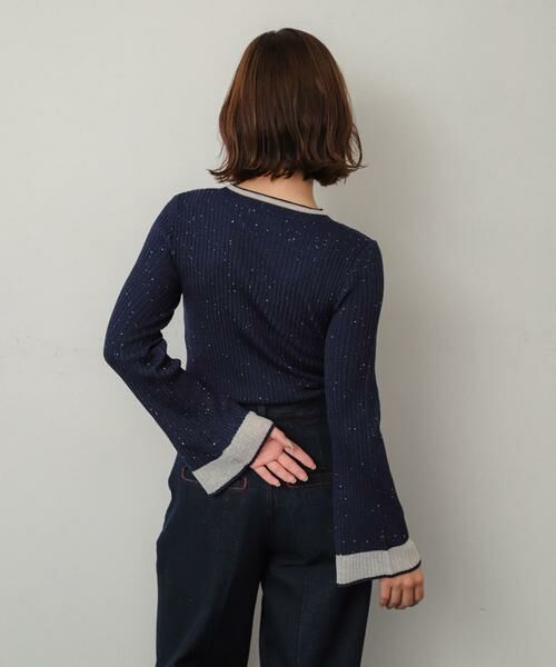 SENSE OF PLACE by URBAN RESEARCH / センスオブプレイス バイ アーバンリサーチ ニット・セーター | 『洗濯可』スパンコールバイカラーコンパクトセーター | 詳細23