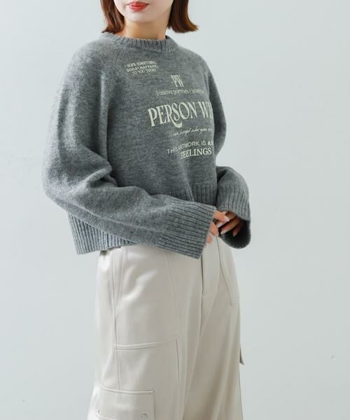 SENSE OF PLACE by URBAN RESEARCH / センスオブプレイス バイ アーバンリサーチ ニット・セーター | プリントルーズセーター | 詳細22