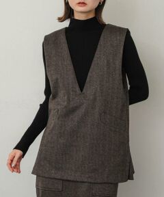 SENSE OF PLACE by URBAN RESEARCH / センスオブプレイス バイ アーバンリサーチ ベスト | ジャージーメルトンVネックジレ