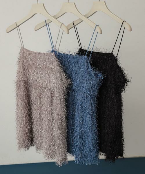 SENSE OF PLACE by URBAN RESEARCH / センスオブプレイス バイ アーバンリサーチ その他トップス | フェザーフリンジキャミビスチェ | 詳細1