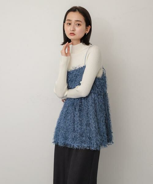 SENSE OF PLACE by URBAN RESEARCH / センスオブプレイス バイ アーバンリサーチ その他トップス | フェザーフリンジキャミビスチェ | 詳細4