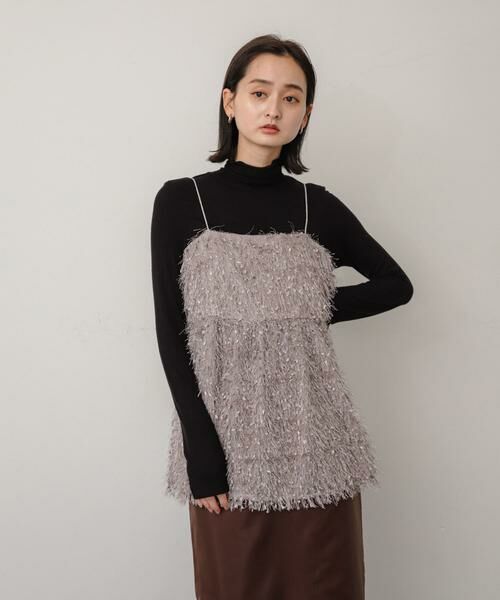 SENSE OF PLACE by URBAN RESEARCH / センスオブプレイス バイ アーバンリサーチ その他トップス | フェザーフリンジキャミビスチェ | 詳細24