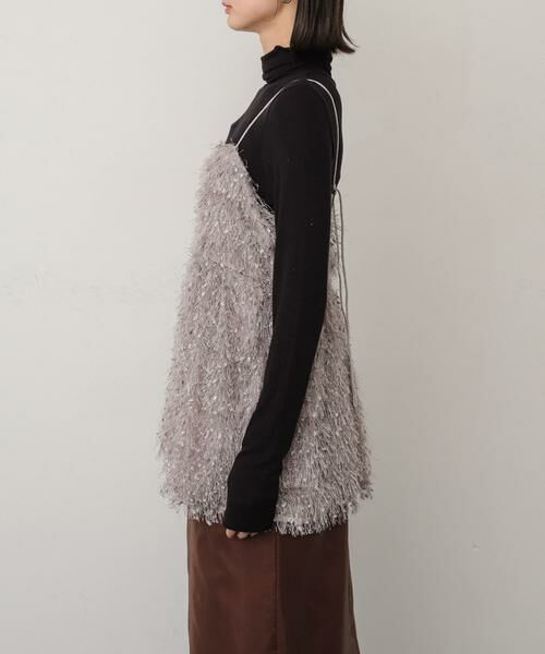 SENSE OF PLACE by URBAN RESEARCH / センスオブプレイス バイ アーバンリサーチ その他トップス | フェザーフリンジキャミビスチェ | 詳細30