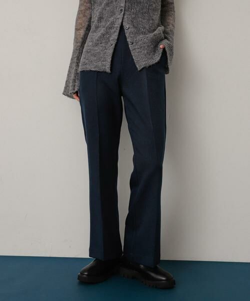 SENSE OF PLACE by URBAN RESEARCH / センスオブプレイス バイ アーバンリサーチ その他パンツ | ウールライクキックフレアパンツ(ネイビー)