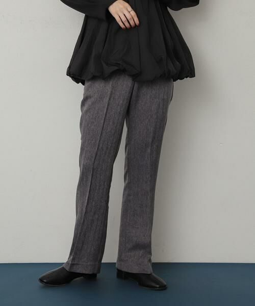 SENSE OF PLACE by URBAN RESEARCH / センスオブプレイス バイ アーバンリサーチ その他パンツ | ウールライクキックフレアパンツ(ブラック系その他)
