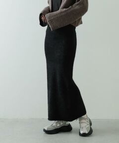 SENSE OF PLACE by URBAN RESEARCH / センスオブプレイス バイ アーバンリサーチ スカート | 『別注』さらさ×SENSE OF PLACE　ラメシャギーニットスカート
