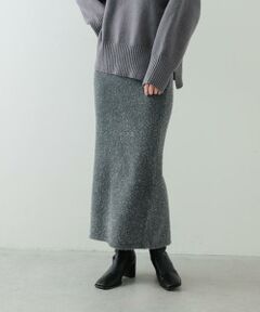SENSE OF PLACE by URBAN RESEARCH / センスオブプレイス バイ アーバンリサーチ スカート | 『別注』さらさ×SENSE OF PLACE　ラメシャギーニットスカート