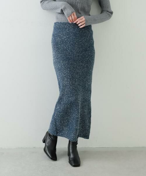SENSE OF PLACE by URBAN RESEARCH / センスオブプレイス バイ アーバンリサーチ スカート | 『別注』さらさ×SENSE OF PLACE　ラメシャギーニットスカート | 詳細1