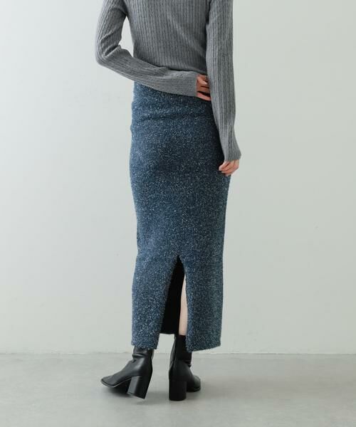 SENSE OF PLACE by URBAN RESEARCH / センスオブプレイス バイ アーバンリサーチ スカート | 『別注』さらさ×SENSE OF PLACE　ラメシャギーニットスカート | 詳細4