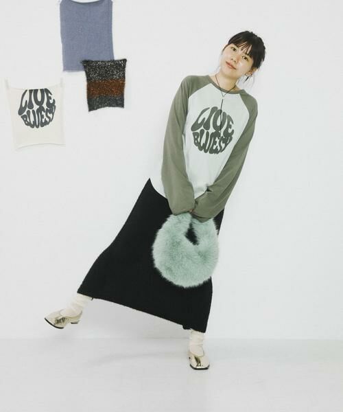 SENSE OF PLACE by URBAN RESEARCH / センスオブプレイス バイ アーバンリサーチ スカート | 『別注』さらさ×SENSE OF PLACE　ラメシャギーニットスカート | 詳細26