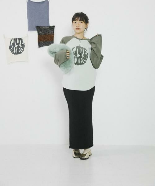 SENSE OF PLACE by URBAN RESEARCH / センスオブプレイス バイ アーバンリサーチ スカート | 『別注』さらさ×SENSE OF PLACE　ラメシャギーニットスカート | 詳細27