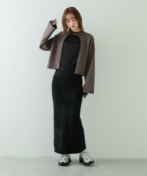 SENSE OF PLACE by URBAN RESEARCH / センスオブプレイス バイ アーバンリサーチ スカート | 『別注』さらさ×SENSE OF PLACE　ラメシャギーニットスカート | 詳細20