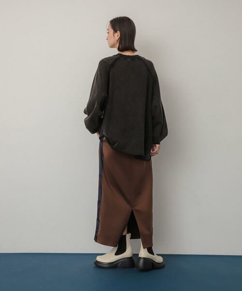SENSE OF PLACE by URBAN RESEARCH / センスオブプレイス バイ アーバンリサーチ スカート | サテンキリカエラインスカート | 詳細4