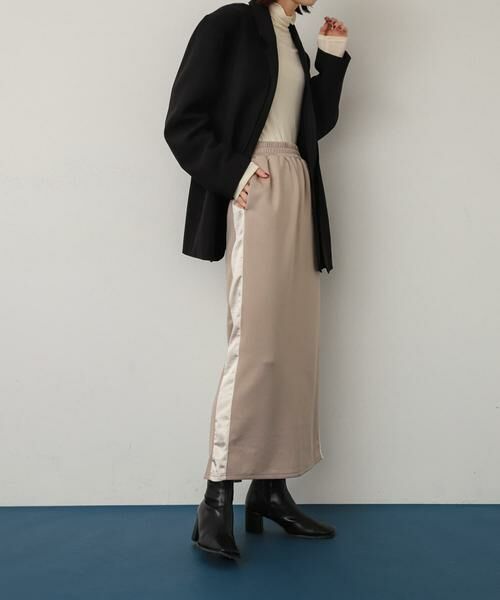 SENSE OF PLACE by URBAN RESEARCH / センスオブプレイス バイ アーバンリサーチ スカート | サテンキリカエラインスカート | 詳細19