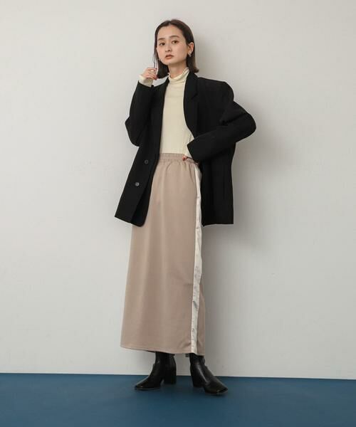 SENSE OF PLACE by URBAN RESEARCH / センスオブプレイス バイ アーバンリサーチ スカート | サテンキリカエラインスカート | 詳細20