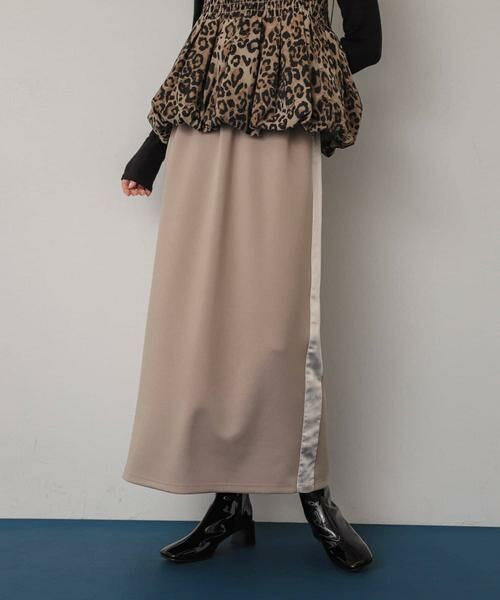 SENSE OF PLACE by URBAN RESEARCH / センスオブプレイス バイ アーバンリサーチ スカート | サテンキリカエラインスカート | 詳細22