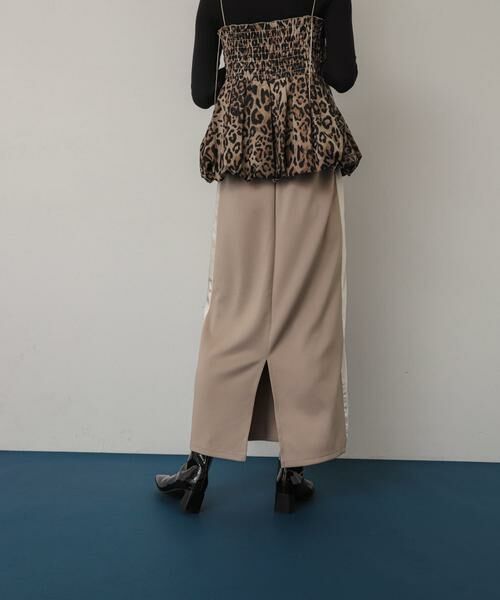 SENSE OF PLACE by URBAN RESEARCH / センスオブプレイス バイ アーバンリサーチ スカート | サテンキリカエラインスカート | 詳細25