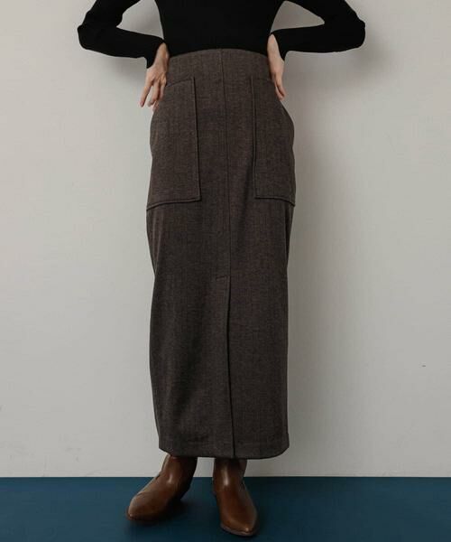 SENSE OF PLACE by URBAN RESEARCH / センスオブプレイス バイ アーバンリサーチ スカート | ジャージーメルトンアウトポケットスカート | 詳細11