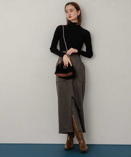 SENSE OF PLACE by URBAN RESEARCH / センスオブプレイス バイ アーバンリサーチ スカート | ジャージーメルトンアウトポケットスカート | 詳細14