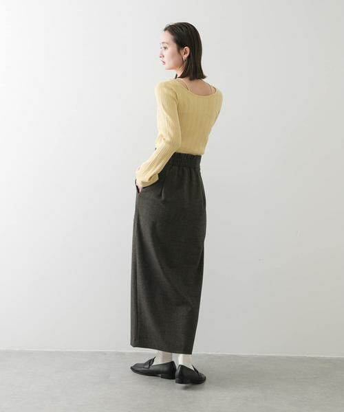 SENSE OF PLACE by URBAN RESEARCH / センスオブプレイス バイ アーバンリサーチ スカート | ジャージーメルトンアウトポケットスカート | 詳細4