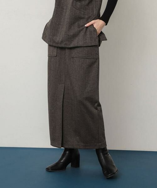 SENSE OF PLACE by URBAN RESEARCH / センスオブプレイス バイ アーバンリサーチ スカート | ジャージーメルトンアウトポケットスカート | 詳細6