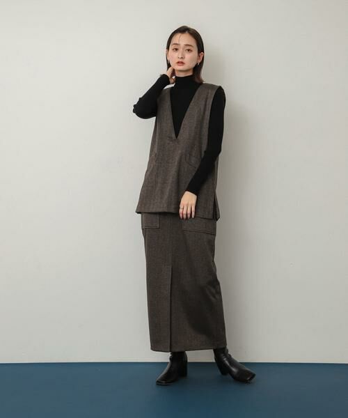 SENSE OF PLACE by URBAN RESEARCH / センスオブプレイス バイ アーバンリサーチ スカート | ジャージーメルトンアウトポケットスカート | 詳細9