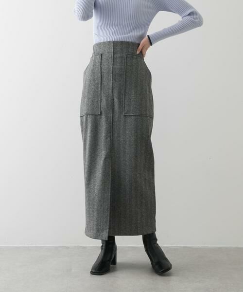 SENSE OF PLACE by URBAN RESEARCH / センスオブプレイス バイ アーバンリサーチ スカート | ジャージーメルトンアウトポケットスカート | 詳細24