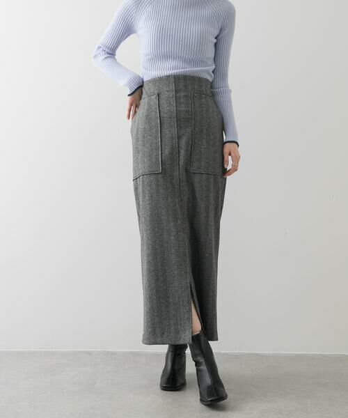 SENSE OF PLACE by URBAN RESEARCH / センスオブプレイス バイ アーバンリサーチ スカート | ジャージーメルトンアウトポケットスカート | 詳細25