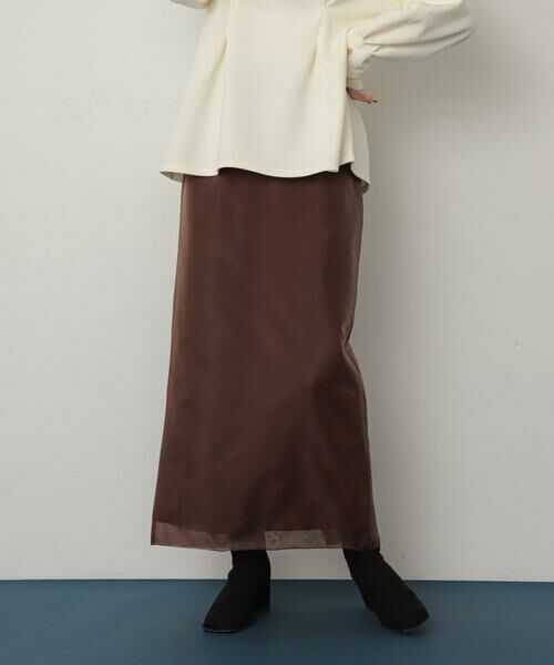 SENSE OF PLACE by URBAN RESEARCH / センスオブプレイス バイ アーバンリサーチ スカート | オーガンジーレイヤードスカート | 詳細1
