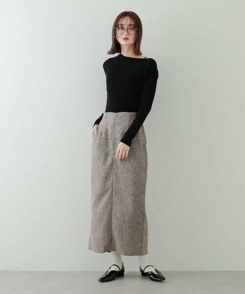 SENSE OF PLACE by URBAN RESEARCH / センスオブプレイス バイ アーバンリサーチ スカート | フロントジップアイラインスカート | 詳細3