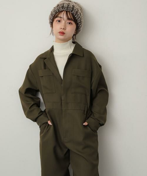 SENSE OF PLACE by URBAN RESEARCH / センスオブプレイス バイ アーバンリサーチ サロペット・オールインワン | 『別注』さらさ×SENSE OF PLACE　ソフトツイルジャンプスーツ | 詳細1