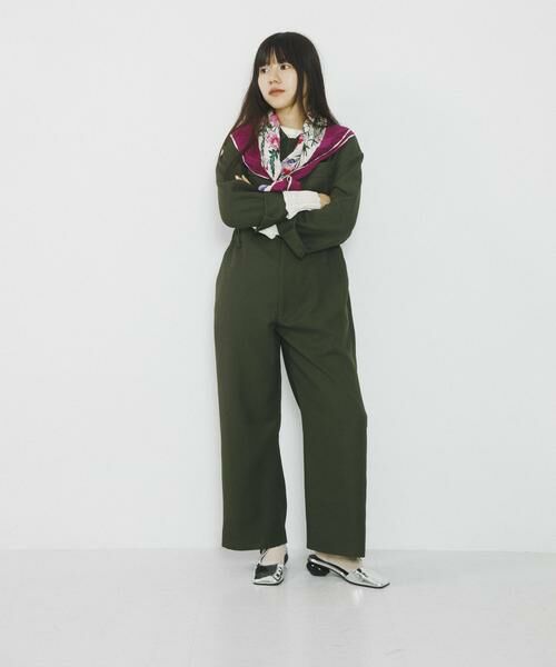 SENSE OF PLACE by URBAN RESEARCH / センスオブプレイス バイ アーバンリサーチ サロペット・オールインワン | 『別注』さらさ×SENSE OF PLACE　ソフトツイルジャンプスーツ | 詳細14