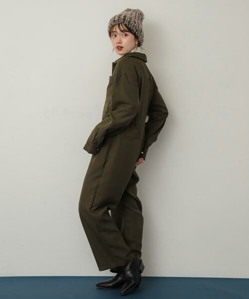 SENSE OF PLACE by URBAN RESEARCH / センスオブプレイス バイ アーバンリサーチ サロペット・オールインワン | 『別注』さらさ×SENSE OF PLACE　ソフトツイルジャンプスーツ | 詳細4