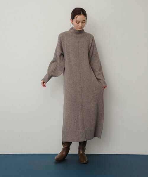 SENSE OF PLACE by URBAN RESEARCH / センスオブプレイス バイ アーバンリサーチ ワンピース | ハイネックセンターシームニットワンピース | 詳細2