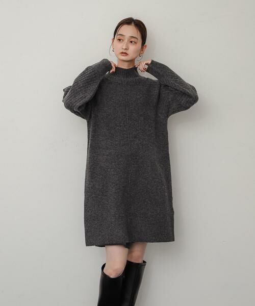 SENSE OF PLACE by URBAN RESEARCH / センスオブプレイス バイ アーバンリサーチ ワンピース | ハイネックセンターシームニットワンピース | 詳細25