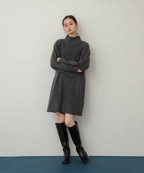 SENSE OF PLACE by URBAN RESEARCH / センスオブプレイス バイ アーバンリサーチ ワンピース | ハイネックセンターシームニットワンピース | 詳細26