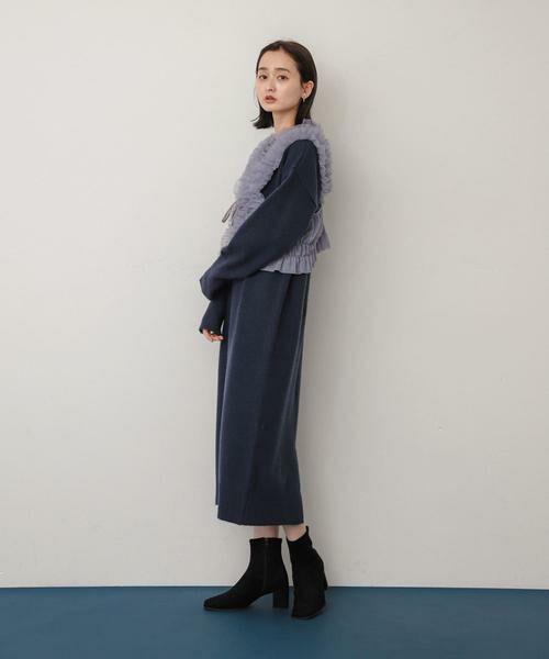 SENSE OF PLACE by URBAN RESEARCH / センスオブプレイス バイ アーバンリサーチ ワンピース | チュールベストレイヤードニットワンピース | 詳細5