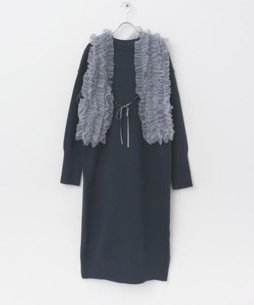 SENSE OF PLACE by URBAN RESEARCH / センスオブプレイス バイ アーバンリサーチ ワンピース | チュールベストレイヤードニットワンピース | 詳細7