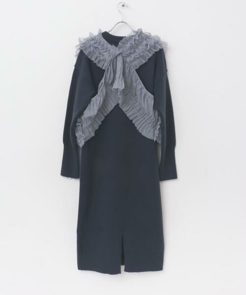 SENSE OF PLACE by URBAN RESEARCH / センスオブプレイス バイ アーバンリサーチ ワンピース | チュールベストレイヤードニットワンピース | 詳細9