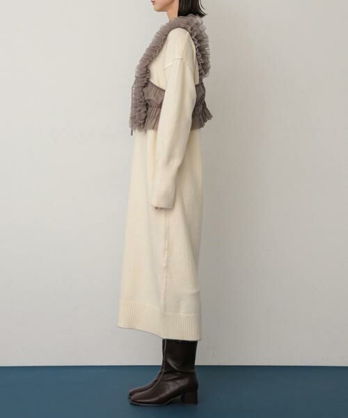 SENSE OF PLACE by URBAN RESEARCH / センスオブプレイス バイ アーバンリサーチ ワンピース | チュールベストレイヤードニットワンピース | 詳細23