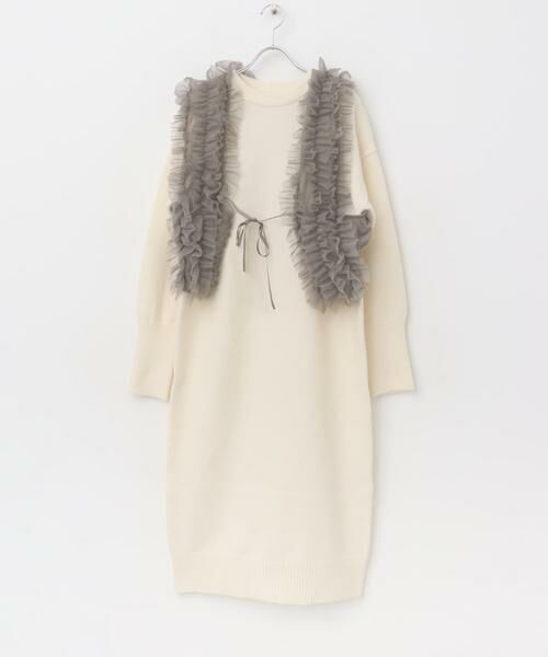SENSE OF PLACE by URBAN RESEARCH / センスオブプレイス バイ アーバンリサーチ ワンピース | チュールベストレイヤードニットワンピース | 詳細27