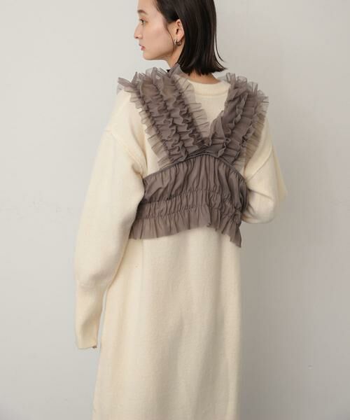 SENSE OF PLACE by URBAN RESEARCH / センスオブプレイス バイ アーバンリサーチ ワンピース | チュールベストレイヤードニットワンピース | 詳細15