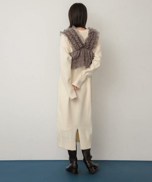 SENSE OF PLACE by URBAN RESEARCH / センスオブプレイス バイ アーバンリサーチ ワンピース | チュールベストレイヤードニットワンピース | 詳細17