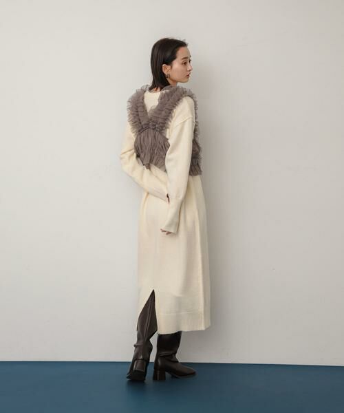 SENSE OF PLACE by URBAN RESEARCH / センスオブプレイス バイ アーバンリサーチ ワンピース | チュールベストレイヤードニットワンピース | 詳細21