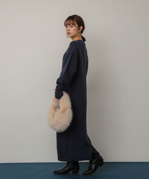SENSE OF PLACE by URBAN RESEARCH / センスオブプレイス バイ アーバンリサーチ ワンピース | 『WEB/一部店舗限定』センターシームサムホールニットワンピース | 詳細10