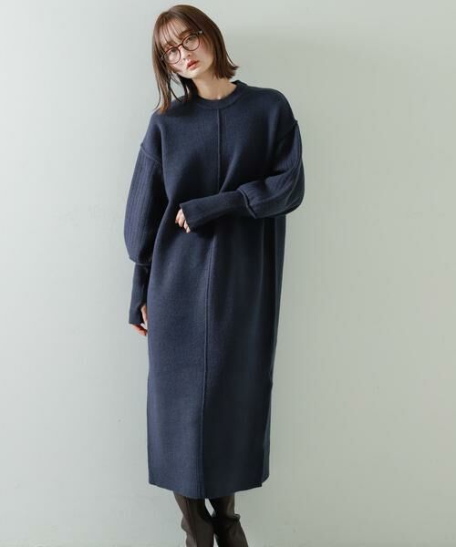 SENSE OF PLACE by URBAN RESEARCH / センスオブプレイス バイ アーバンリサーチ ワンピース | 『WEB/一部店舗限定』センターシームサムホールニットワンピース | 詳細2
