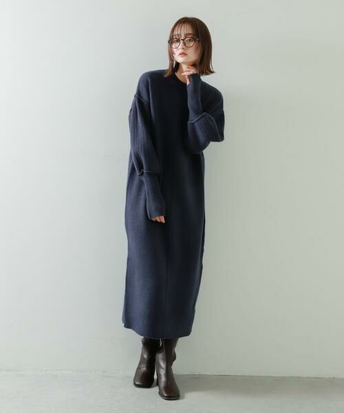 SENSE OF PLACE by URBAN RESEARCH / センスオブプレイス バイ アーバンリサーチ ワンピース | 『WEB/一部店舗限定』センターシームサムホールニットワンピース | 詳細3